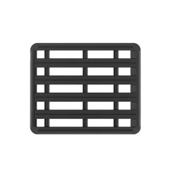 Bagażnik dachowy Pioneer Platform 6 1800 x 1430 mm ze wzmocnieniem Backbone RLT600 czarny Rhino Rack Jeep Wrangler JL